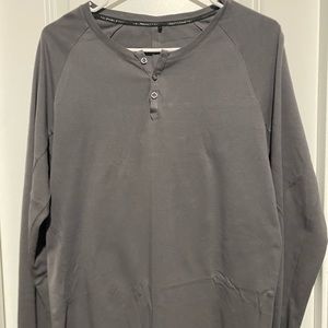 Alphalete Henley Long-sleeve Grey - Small